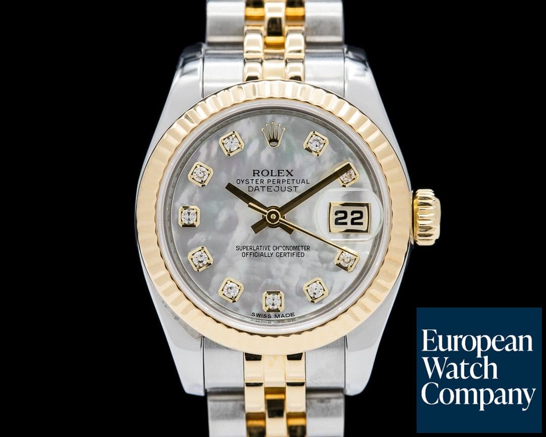 Image of Rolex Lady Datejust Mother of Pearl Diamond Dial 18K / SS