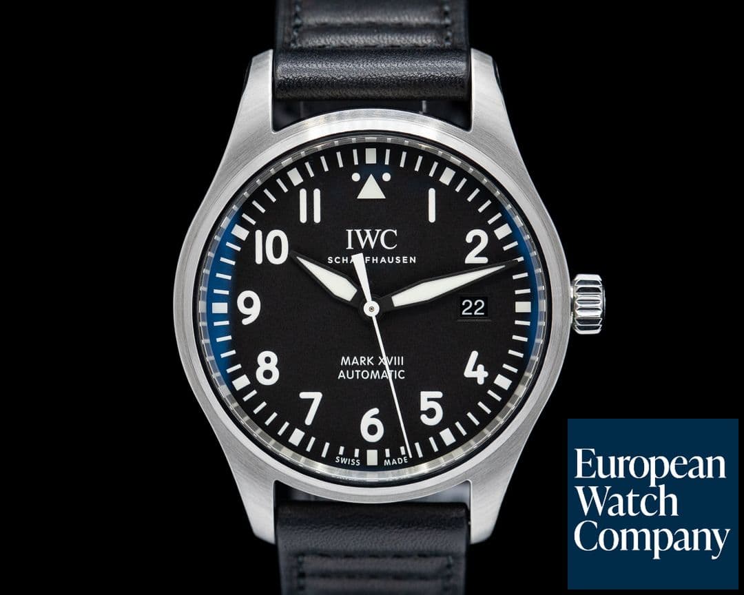Image of IWC Mark XVIII Black Dial SS