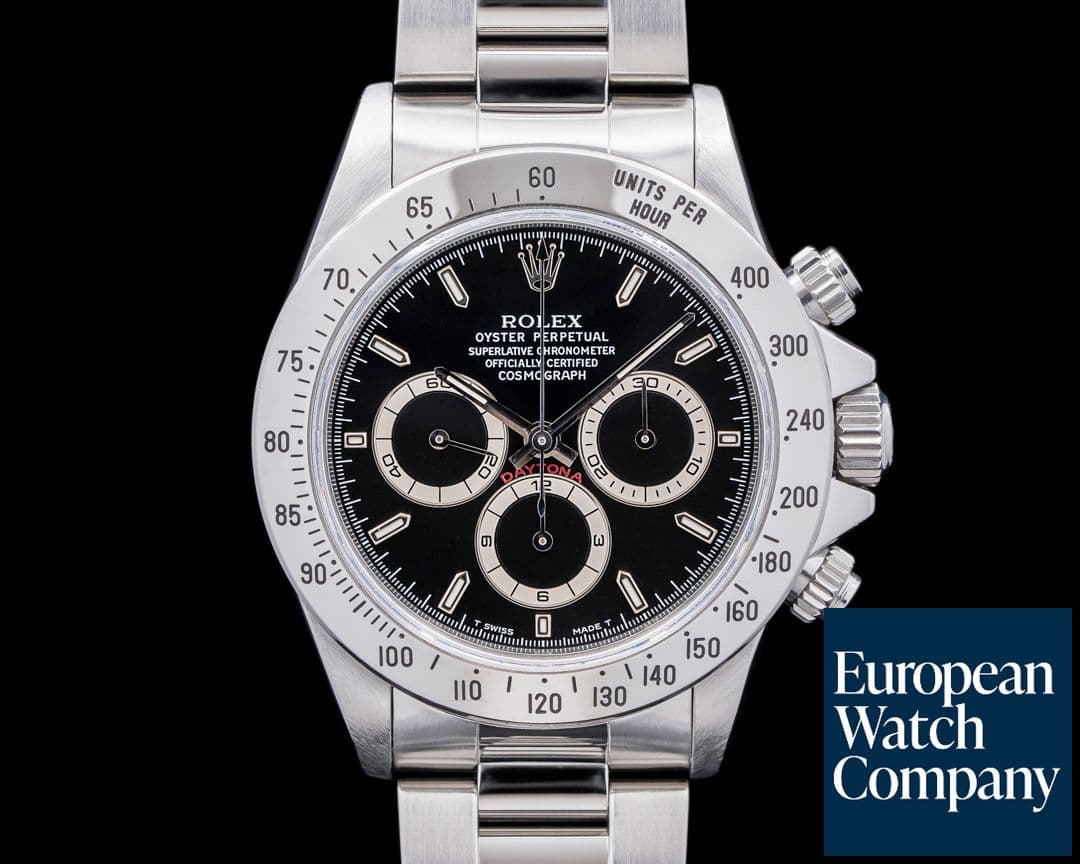 Image of Rolex Daytona 16520 "Zenith" Black Dial SS c. 1996