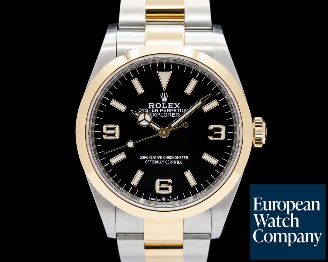 Image of Rolex Explorer 36 Stainless Steel / Yellow Gold