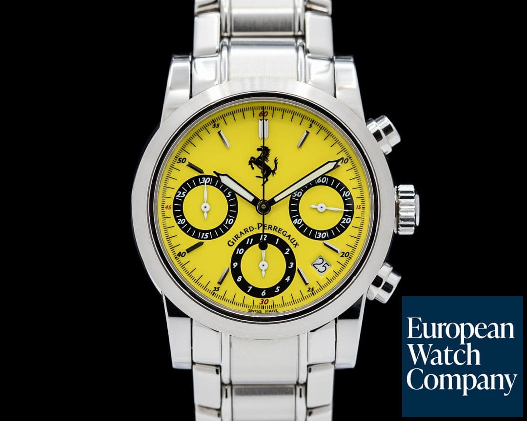 Image of Girard Perregaux Ferrari Chronograph Yellow Dial SS