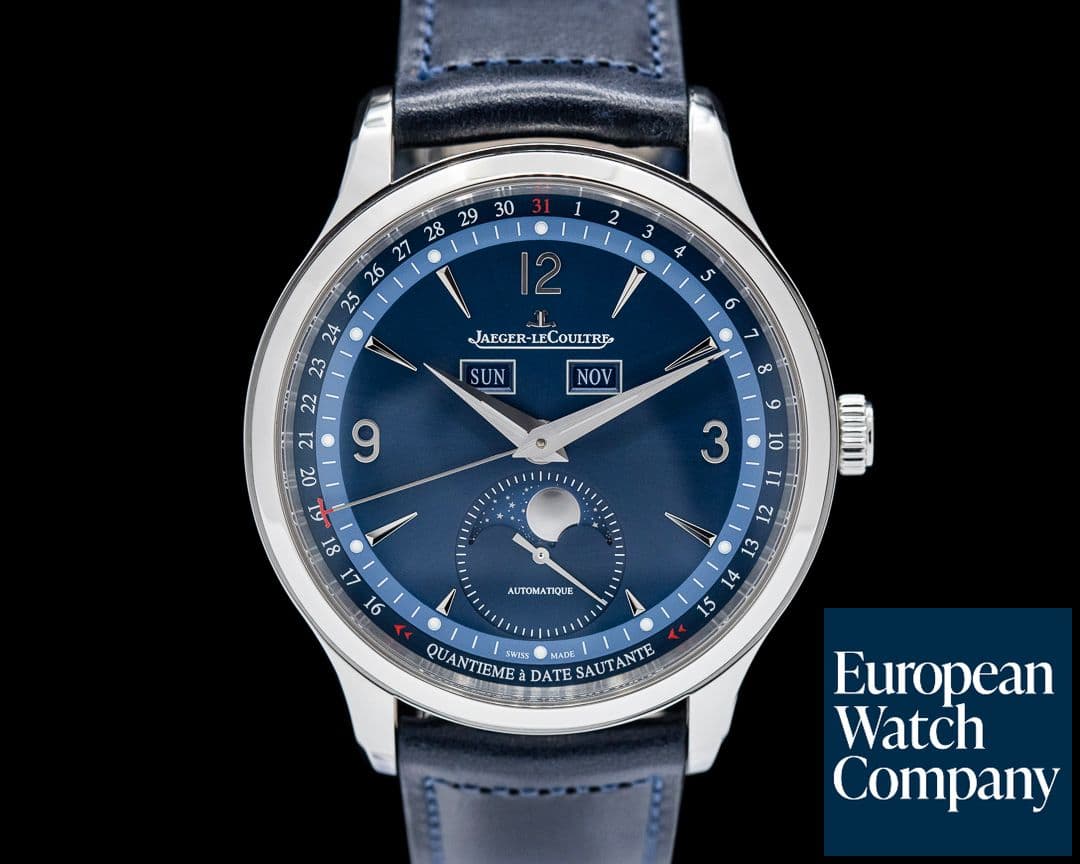 Image of Jaeger LeCoultre Master Control Triple Calendar Limited Edition SS / Blue Dial