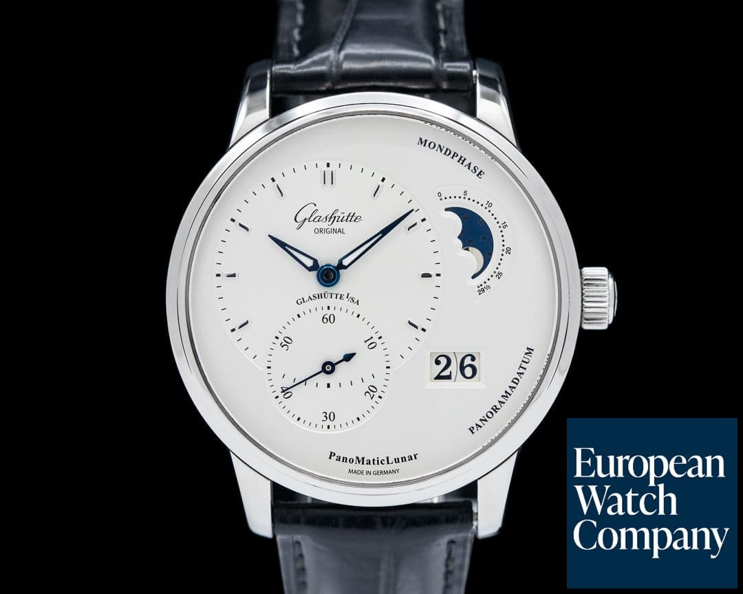 Image of Glashutte Original PanoMatic Lunar SS Silver Dial
