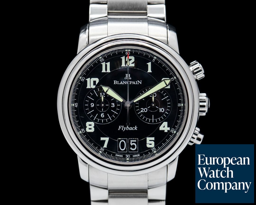 Image of Blancpain Leman Flyback Chronograph Big Date SS / SS 40MM