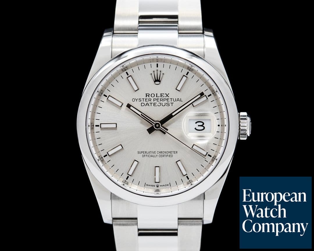 Image of Rolex Datejust 36 126200 Silver Stick Dial 2024