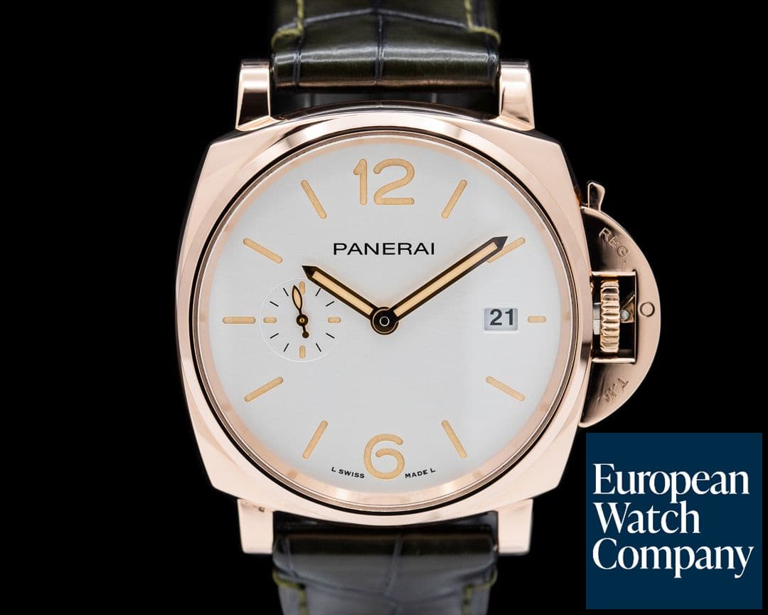 Image of Panerai Luminor Due 18K Rose Gold / White Dial 2024