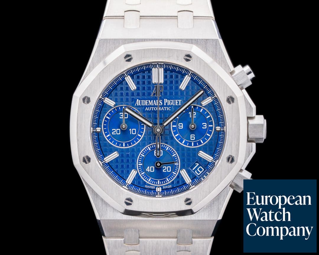 Image of Audemars Piguet Royal Oak Chronograph Japan Limited Edition Blue Dial 18K WG 41MM