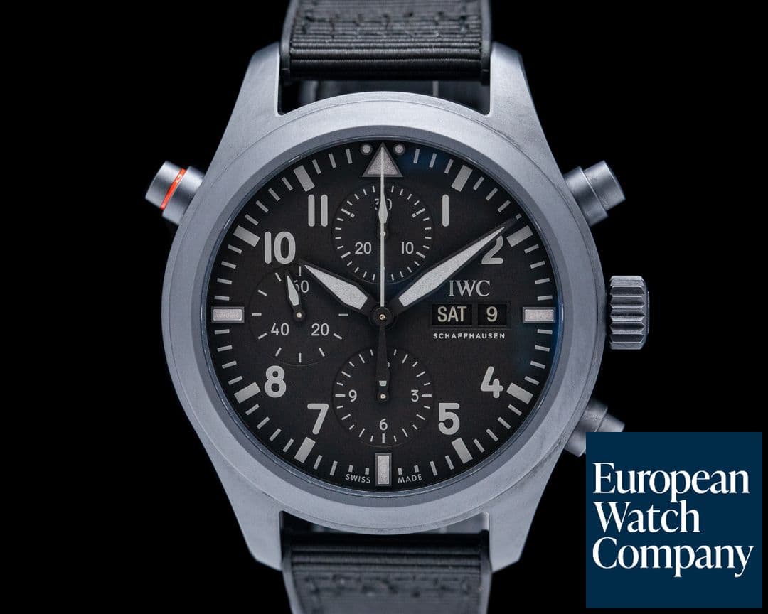 Image of IWC Pilot Double Chronograph Top Gun Ceratanium