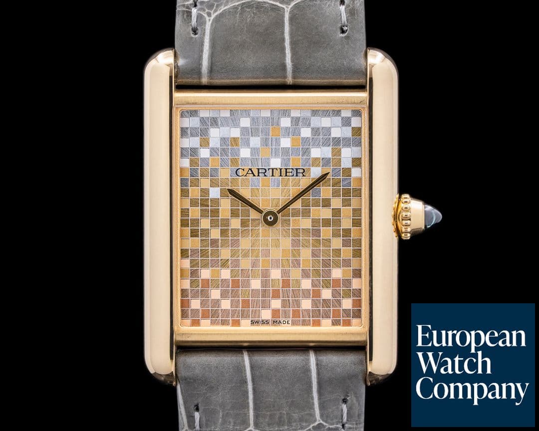Image of Cartier Tank Louis Gold Brushed Dial 2024