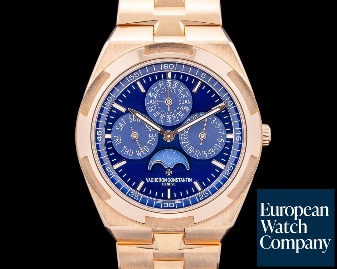 Image of Vacheron Constantin Overseas Perpetual Calendar Ultra-Thin 4300V Blue Dial 18K RG FULL SET