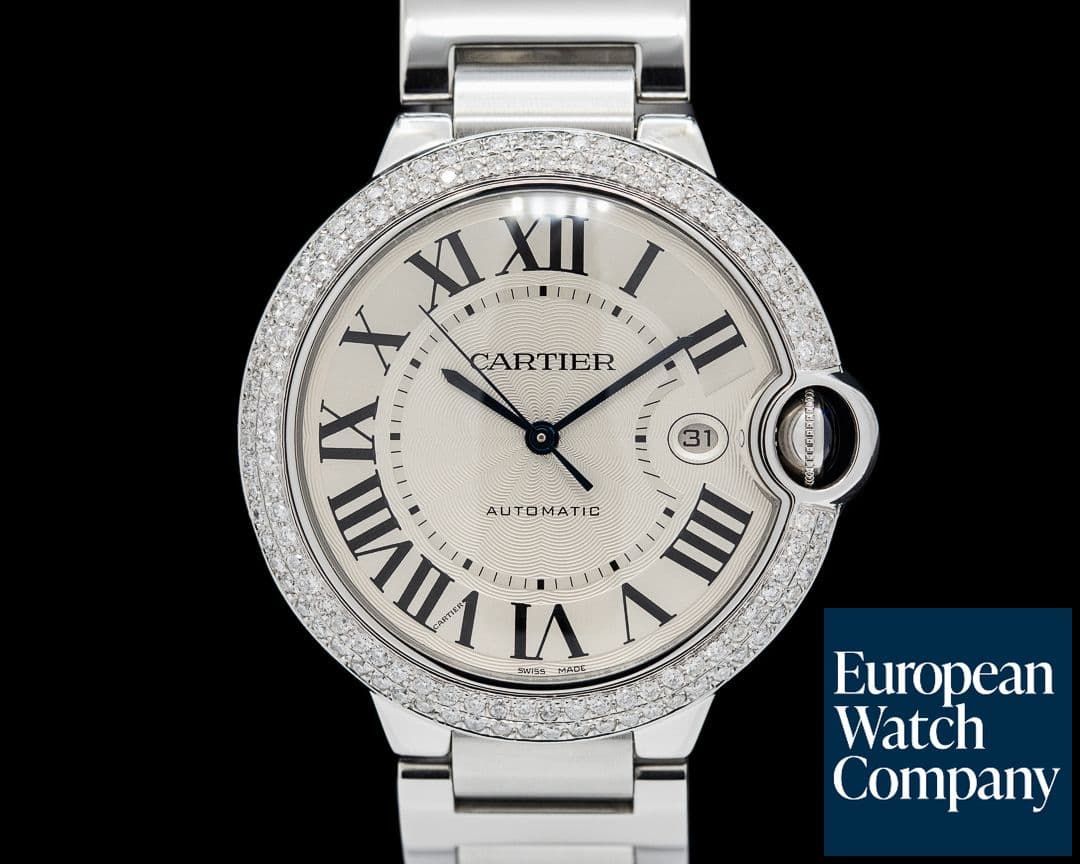 Image of Cartier Ballon Bleu Automatic 42MM SS / SS Diamond Bezel