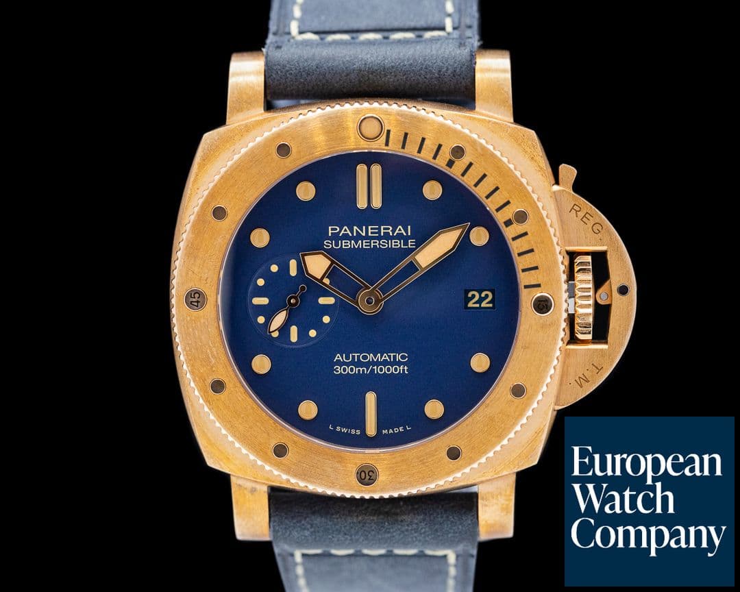 Image of Panerai Submersible Bronzo Blu Abisso PAM01074