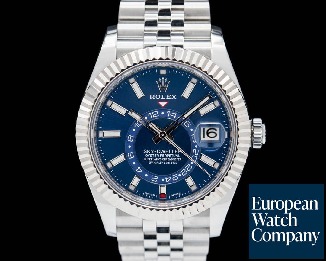 Image of Rolex Sky-Dweller SS Blue Dial / Jubilee
