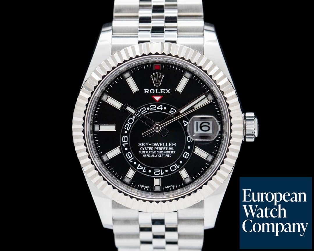 Image of Rolex Sky Dweller 326934 SS Black Dial Jubilee