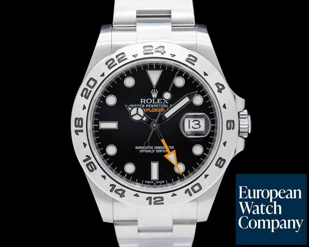 Image of Rolex Explorer II 216570 Black Dial SS