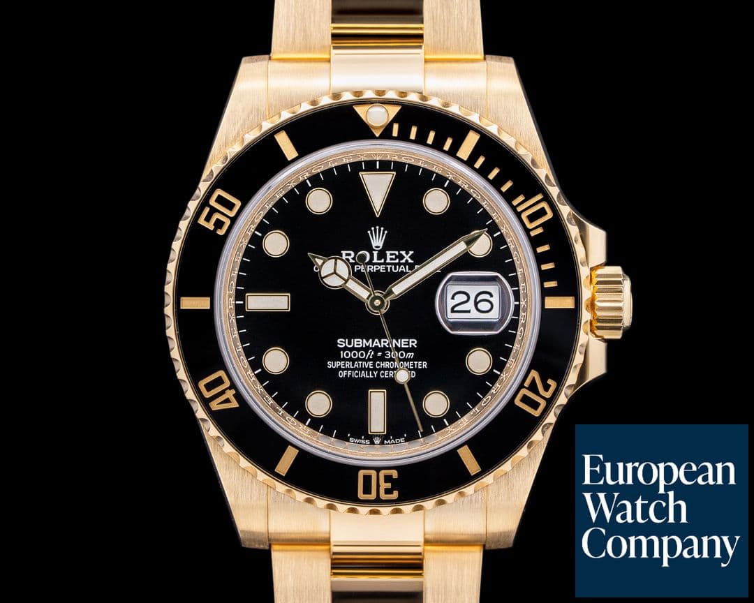 Image of Rolex Submariner 126618 18K Yellow Gold Black Dial