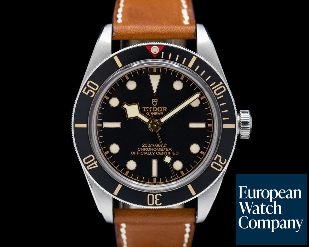 Image of Tudor 79030N Black Bay Fifty-Eight SS / Leather