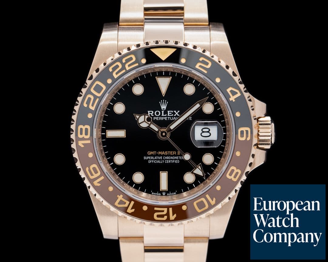 Image of Rolex GMT Master II 126715 18K Everose Ceramic Root Beer