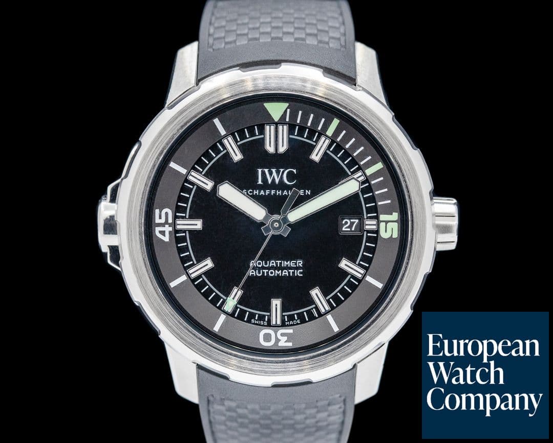 Image of IWC Aquatimer Automatic Black Dial SS / Rubber