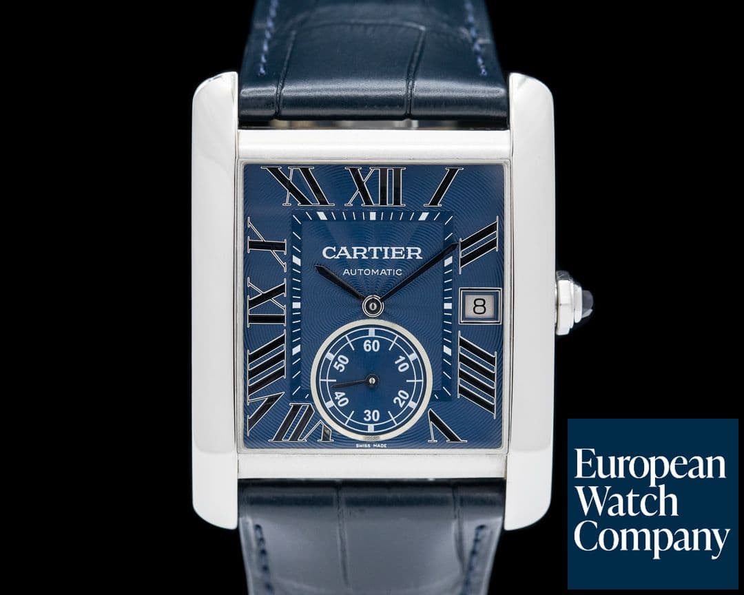 Image of Cartier Tank MC Blue Dial SS Automatic