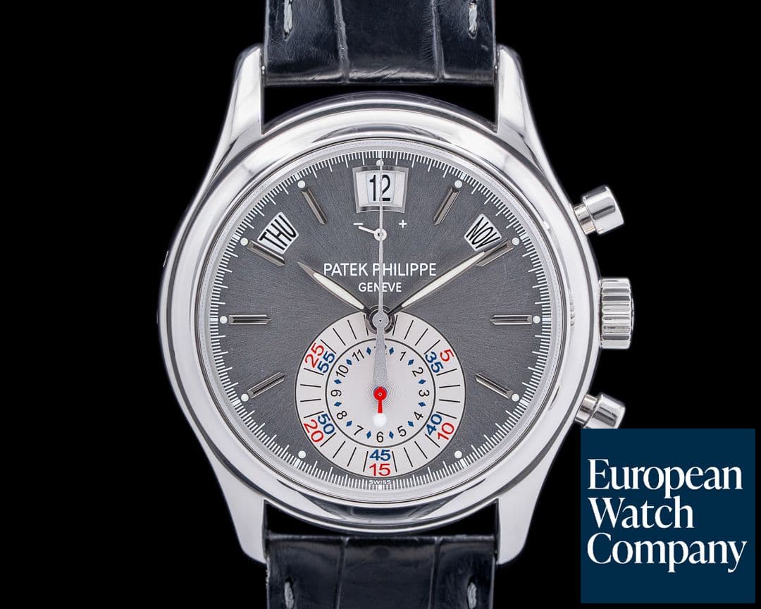 Image of Patek Philippe Annual Calendar 5960P Chronograph Platinum Grey Dial