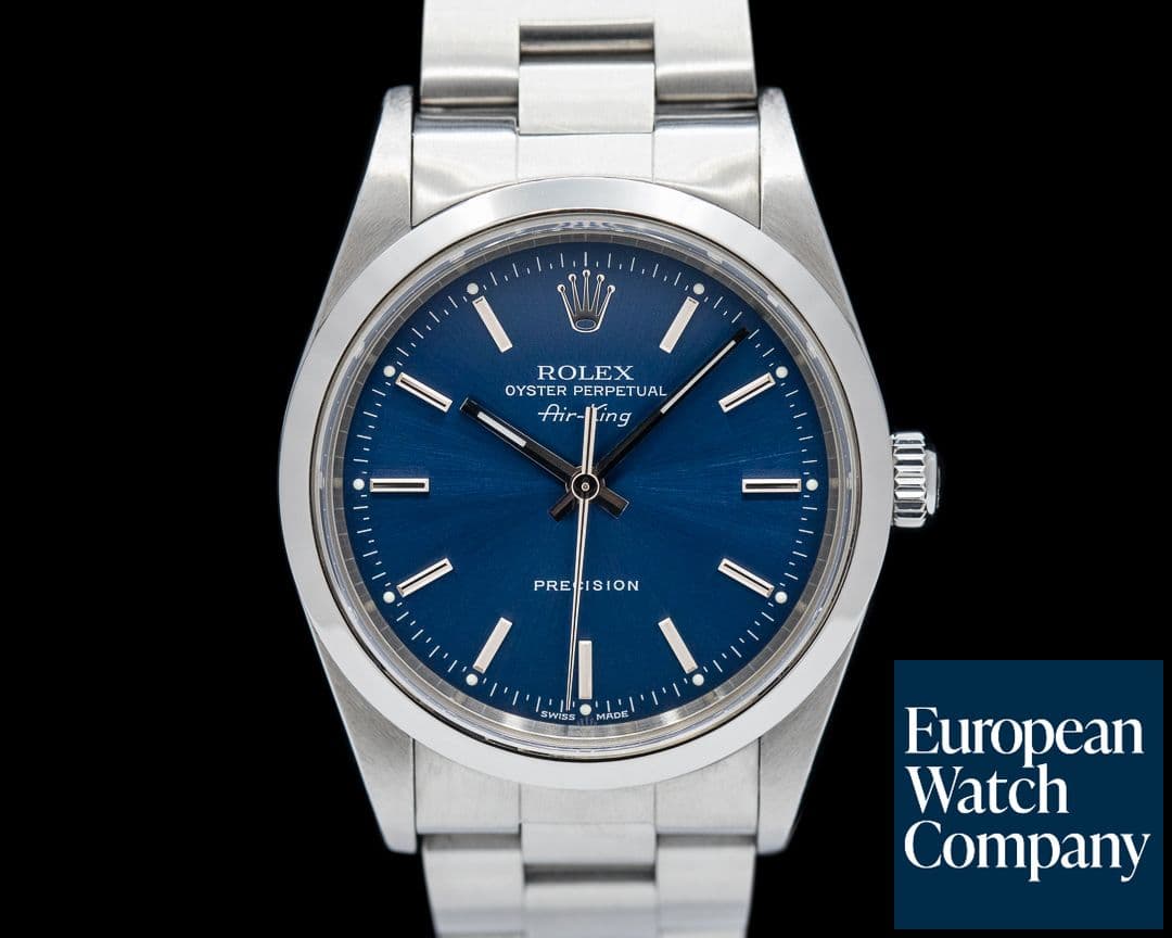 Image of Rolex Air King 14000M Blue Dial SS