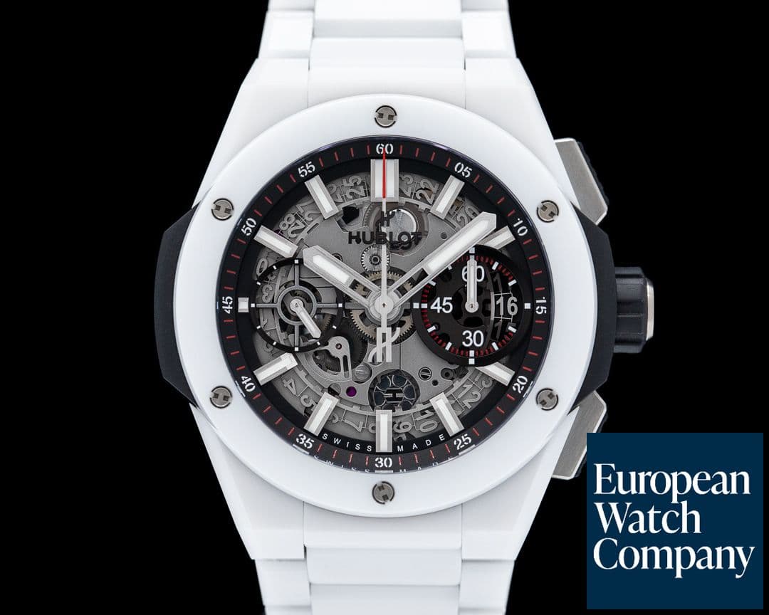 Image of Hublot Big Bang White Ceramic Chronograph Skeleton Dial
