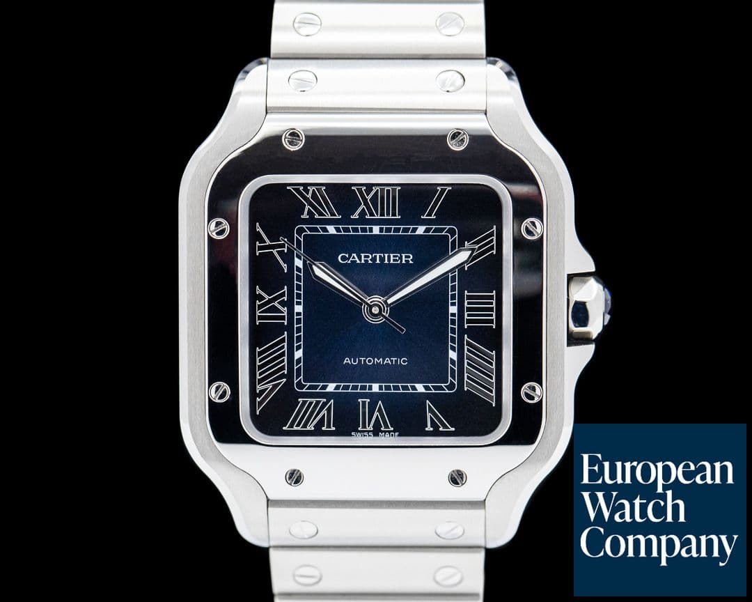 Image of Cartier Santos Medium SS / SS Blue Dial Automatic