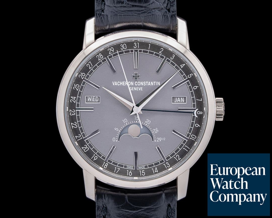 Image of Vacheron Constantin Traditionnelle Complete Calendar 18K White Gold DEPLOYANT