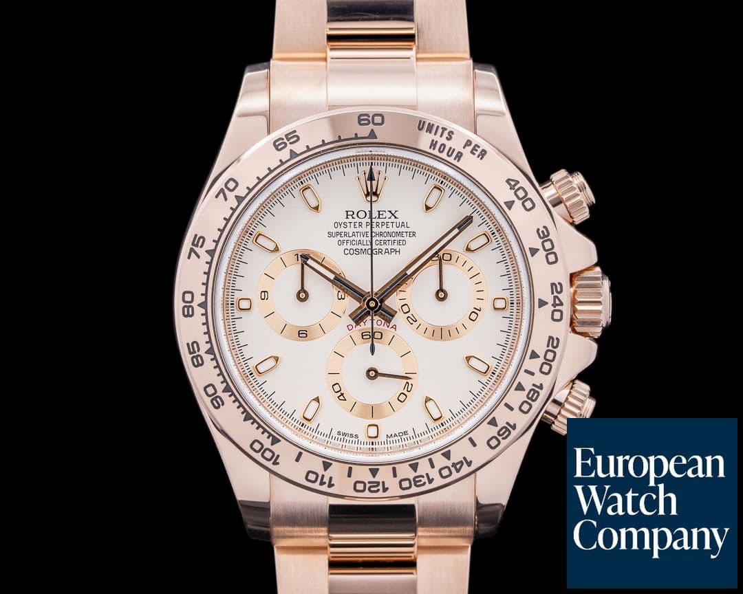 Image of Rolex Daytona 116505 18K "Everose" Gold / Ivory Dial