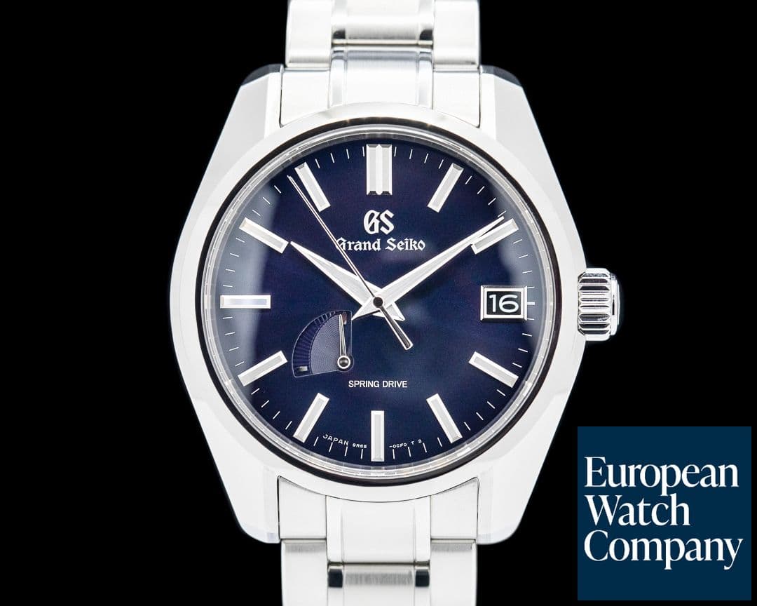 Image of Grand Seiko Spring Drive Heritage SBGA375G Power Reserve SS Blue Dial