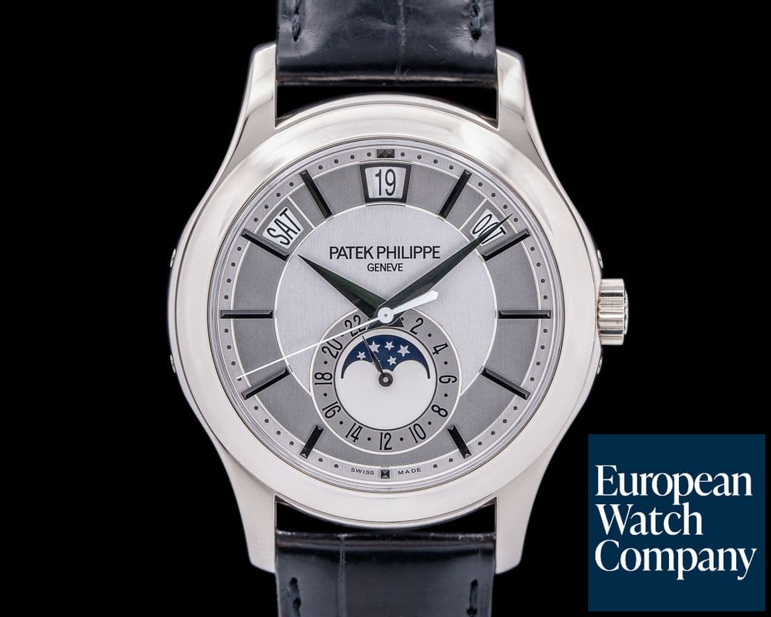 Image of Patek Philippe Annual Calendar Rhodium Dial 18K White Gold