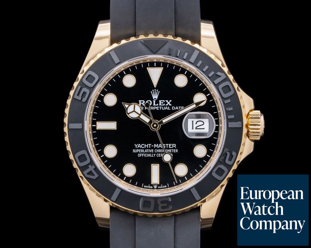 Image of Rolex Yacht Master 18K Yellow Gold / Rubber 42MM