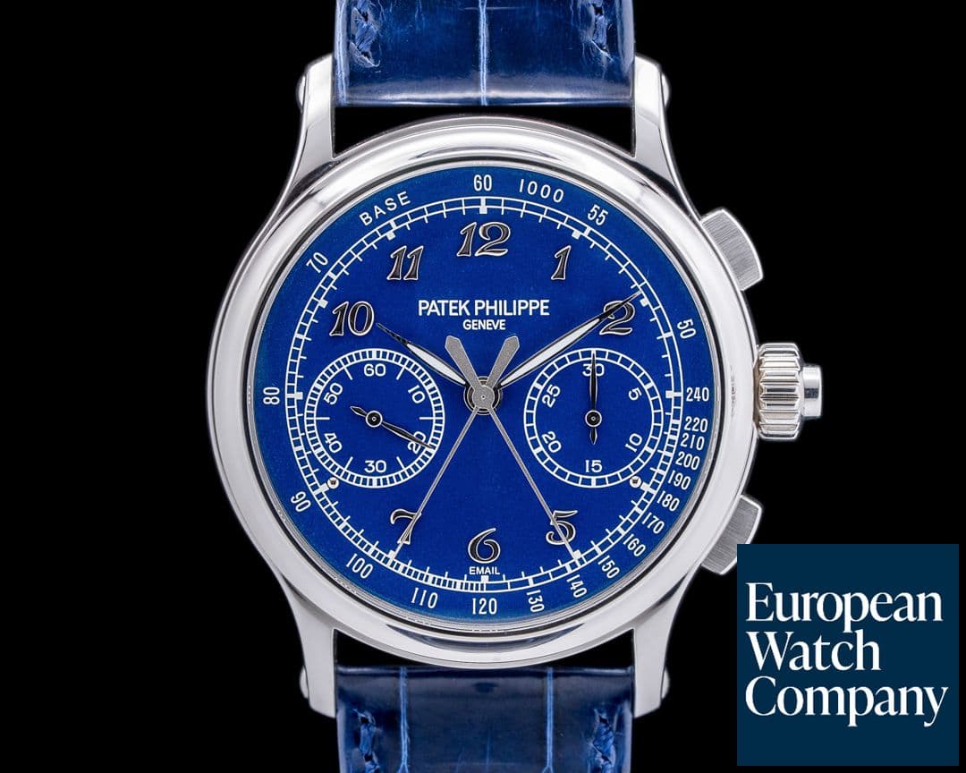 Image of Patek Philippe Split Second 5370P Platinum Blue Enamel Dial