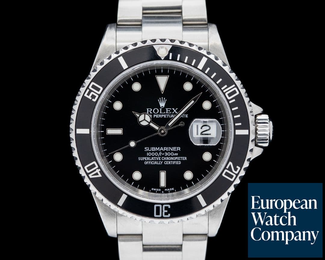 Image of Rolex Submariner Date 16610 SS Black Dial