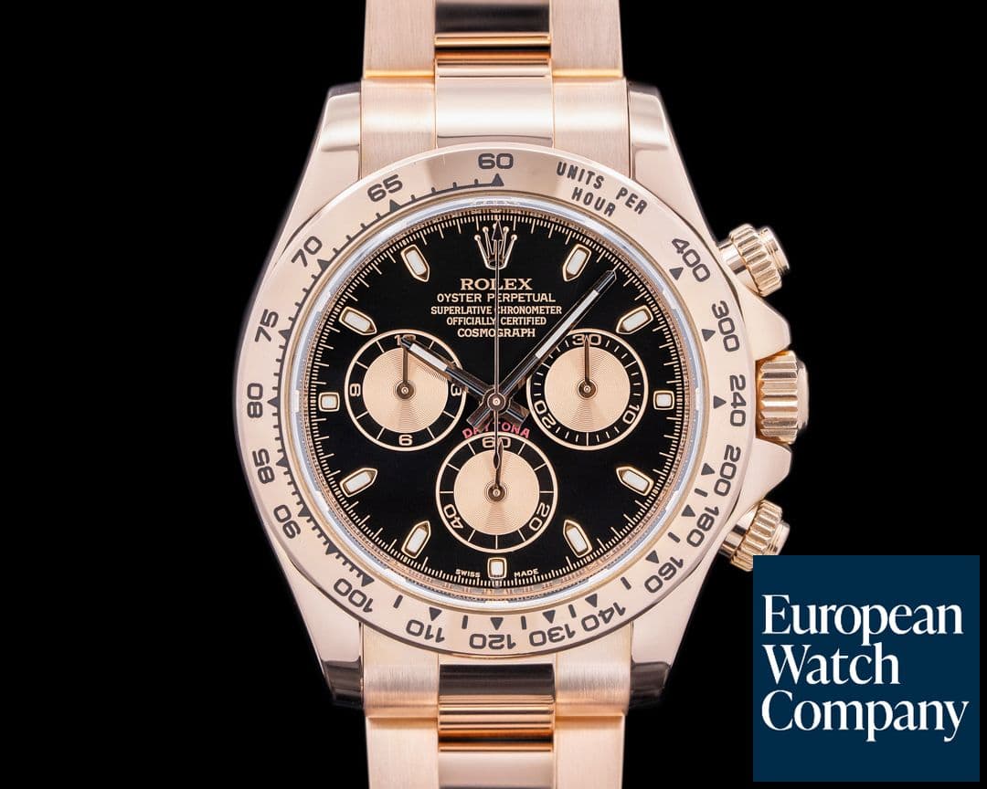 Image of Rolex Daytona 116505 18K "Everose" Gold / Black Dial