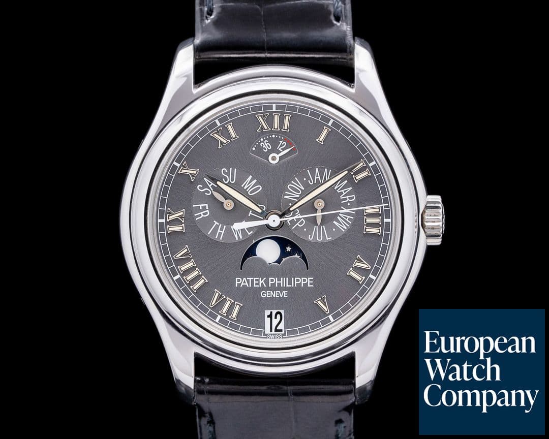Image of Patek Philippe Annual Calendar Moon Phase 5056P Grey Dial Platinum Case