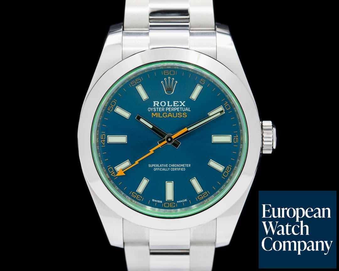 Image of Rolex Milgauss 116400GV "Z-Blue" Dial SS