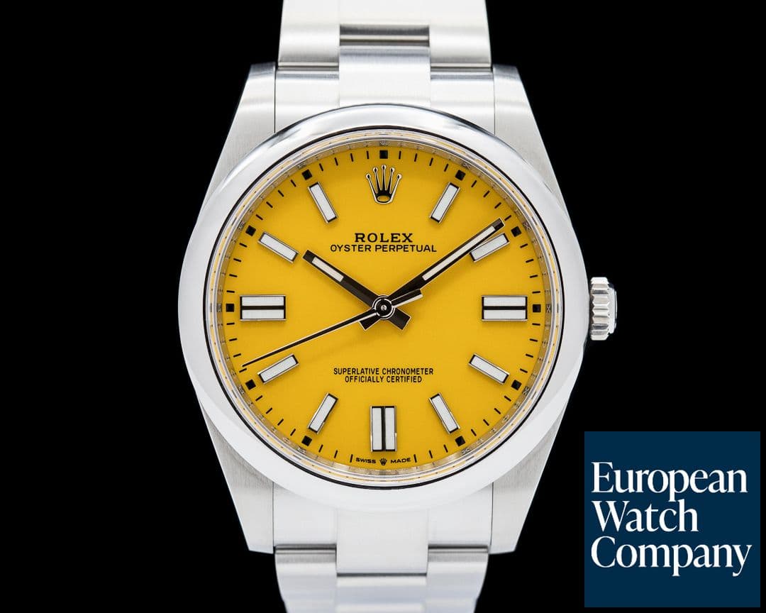Image of Rolex Oyster Perpetual 124300 41mm SS / Yellow Dial
