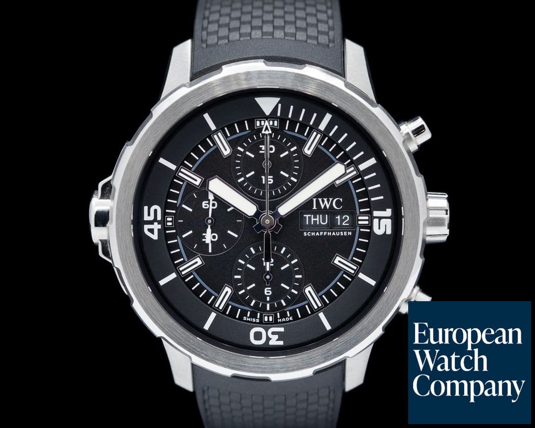 Image of IWC Aquatimer Chronograph SS Black Dial