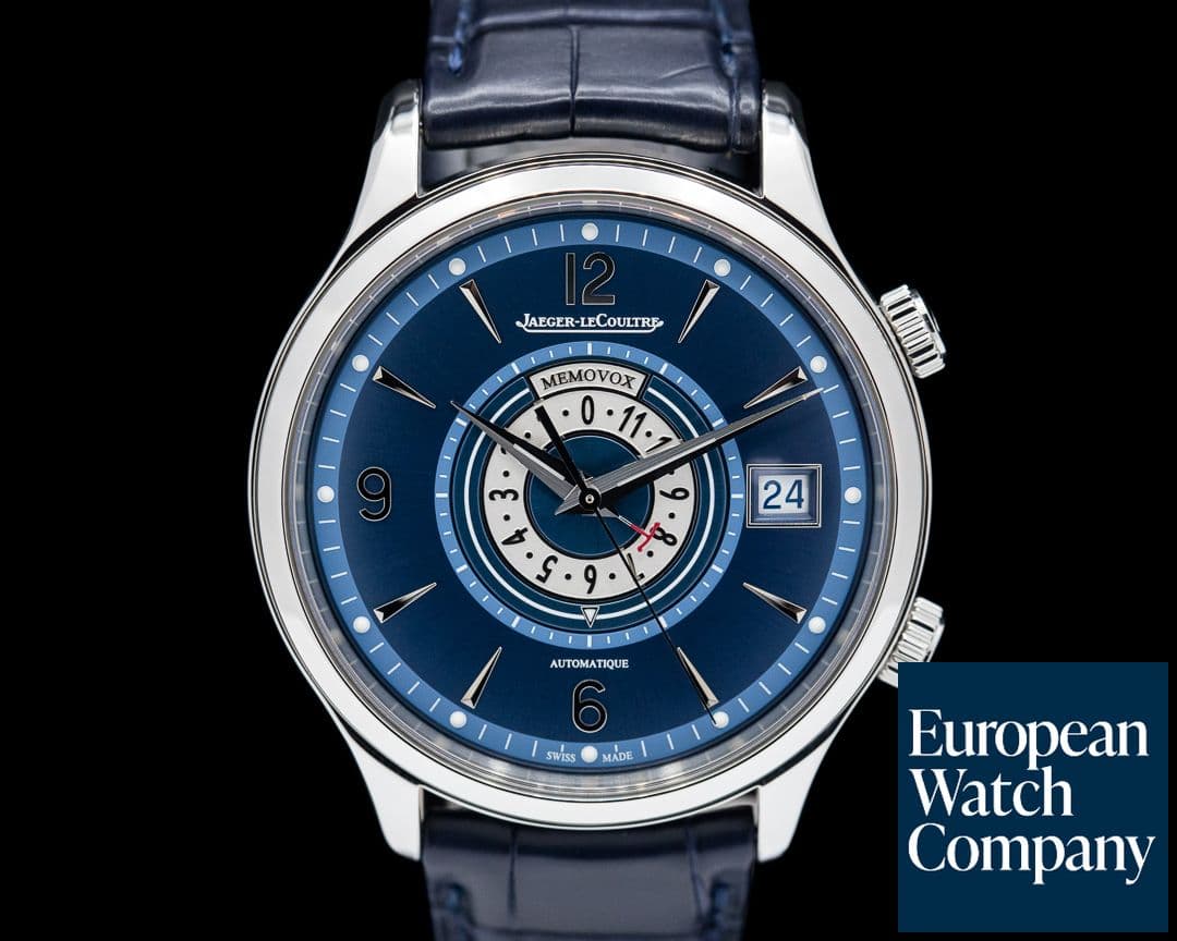 Image of Jaeger LeCoultre Master Control Memovox Timer Alarm SS Blue Dial LIMITED