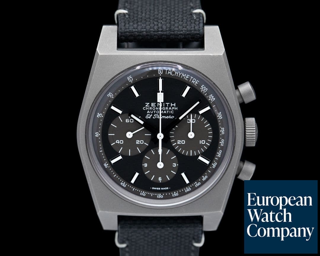 Image of Zenith Chronomaster Revival Shadow Black Dial Titanium