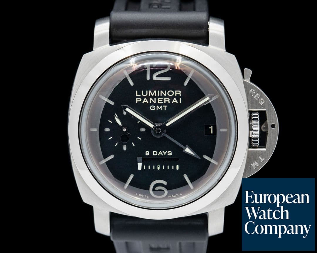 Image of Panerai Luminor 1950 8 Day Manual Wind GMT SS