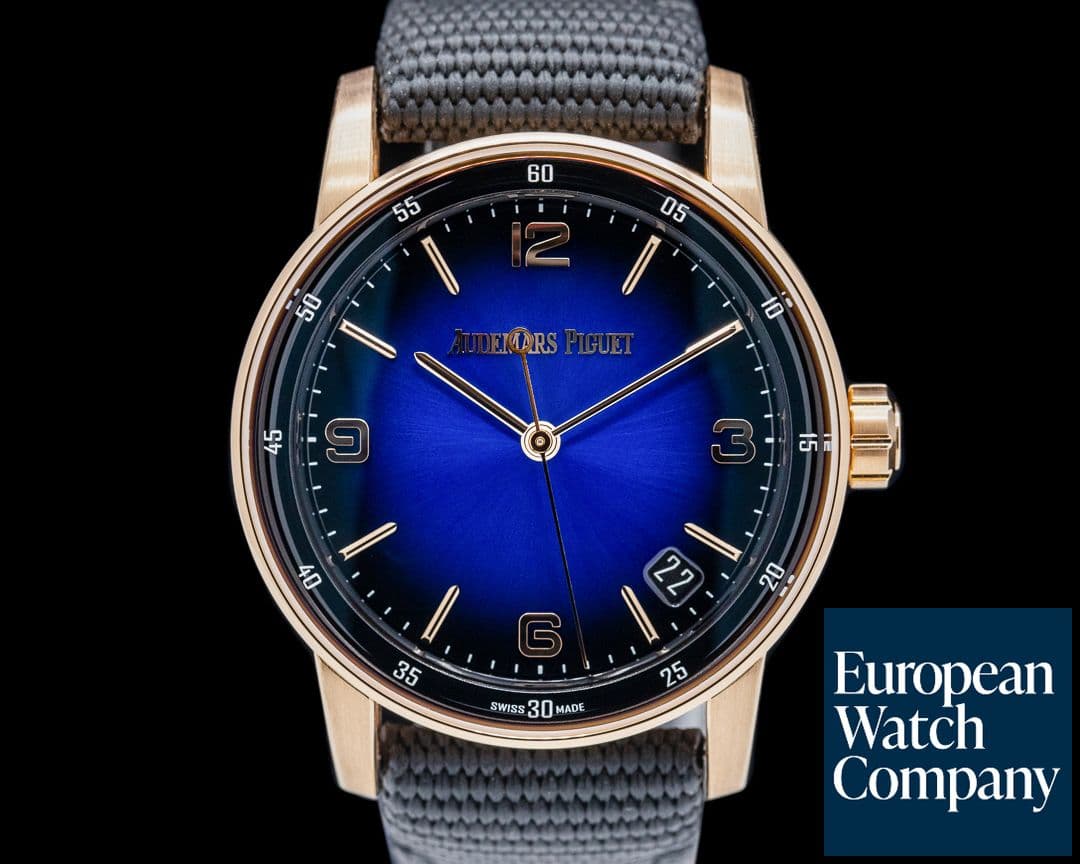 Image of Audemars Piguet Code 11.59 Automatic 18k Rose Gold Blue Dial