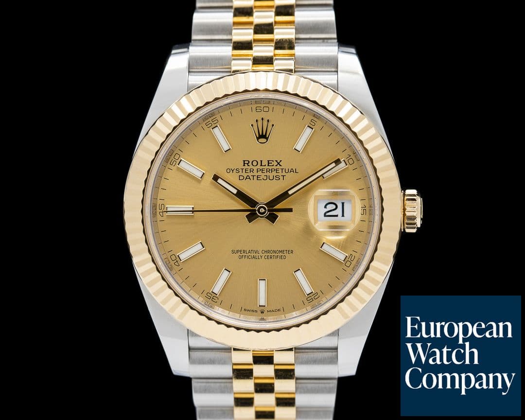 Image of Rolex Datejust II Champagne Stick Dial 18K / SS