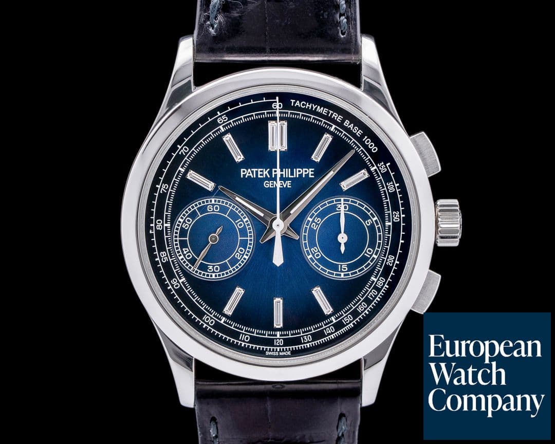 Image of Patek Philippe Chronograph 5170P Platinum / Blue Diamond Dial