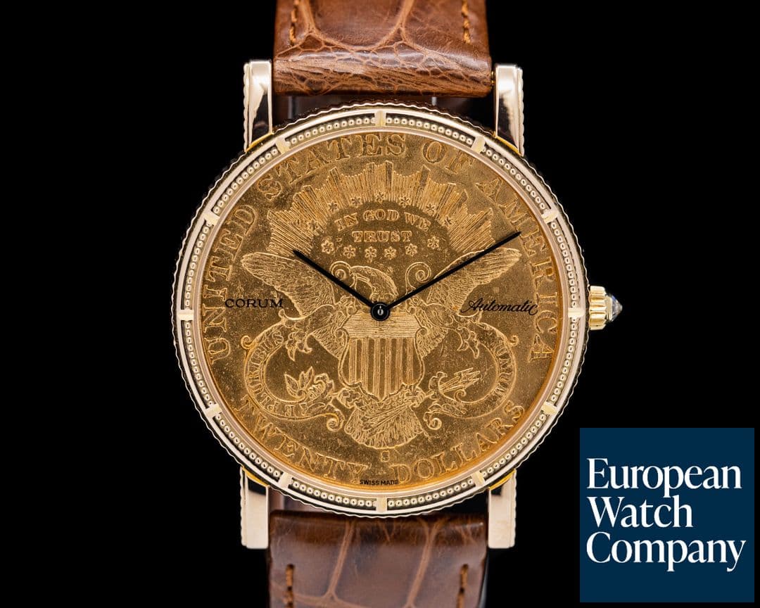Image of Corum USA $20 Double Eagle Coin 1899 18K YG Automatic