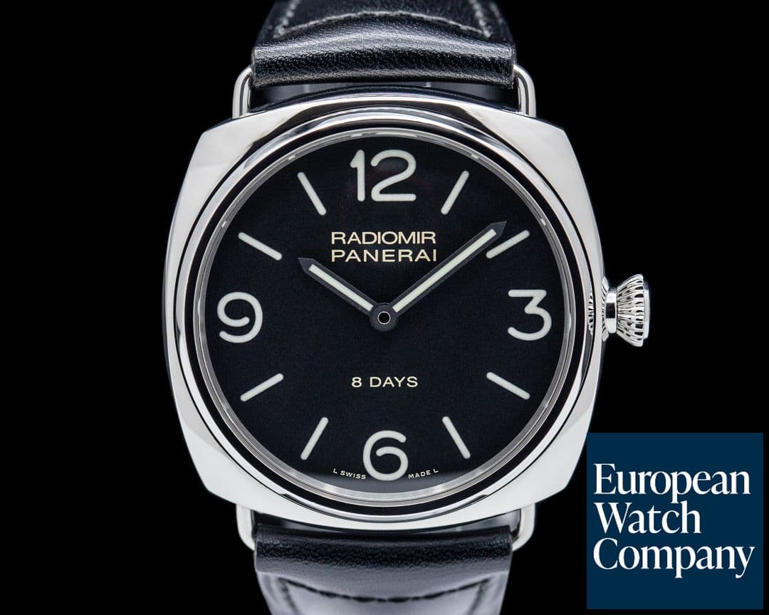Image of Panerai Radiomir 8 Days Manual Wind SS Black Dial