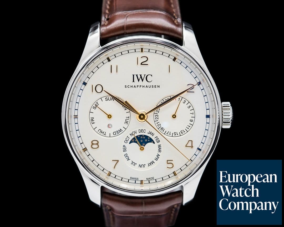 Image of IWC Portugieser Perpetual Calendar SS Boutique Silver Dial