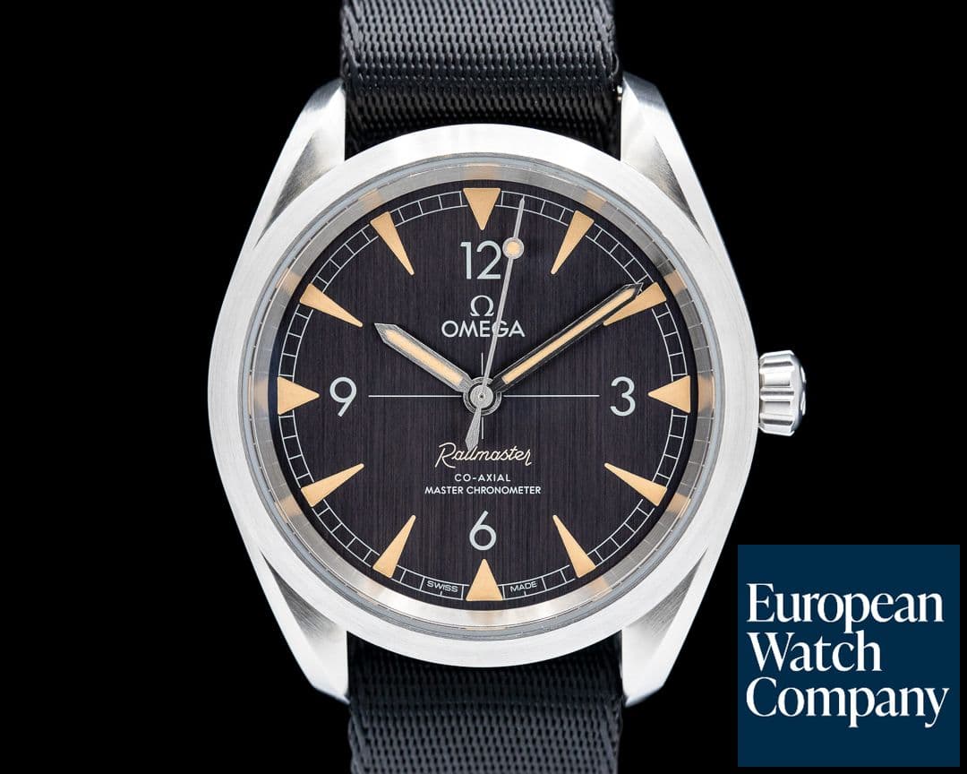 Image of Omega Railmaster Master Chronometer SS Co Axial Black Dial